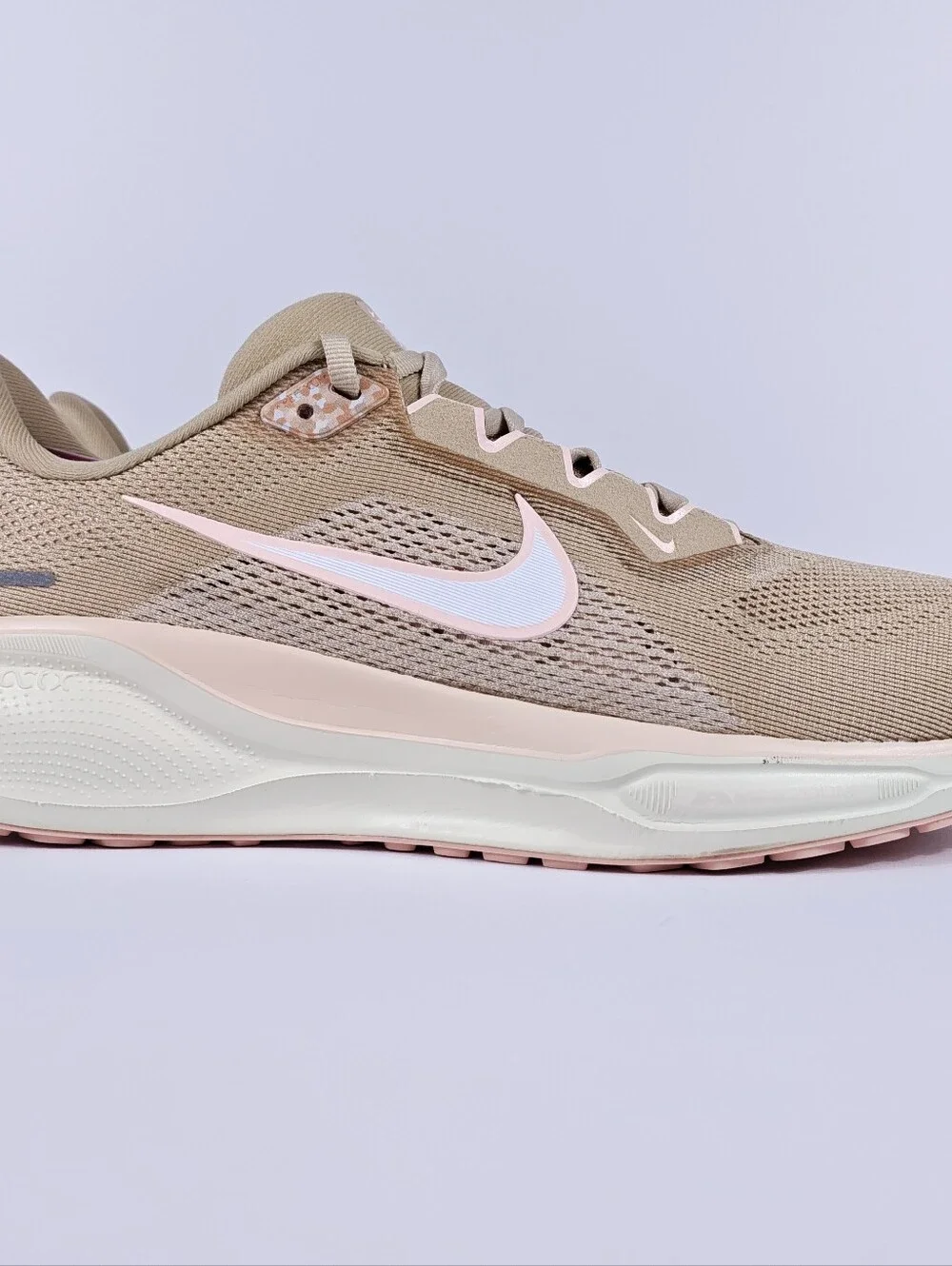 Nike Pegasus 41 Womens 10 Neutral Cushioned Road Running Shoes Beige Pink